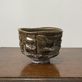 【苏州】日本中古粗陶手作器皿 带签章 X1537