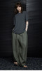 进阶老钱风松针绿苎麻阔腿裤 商品缩略图2