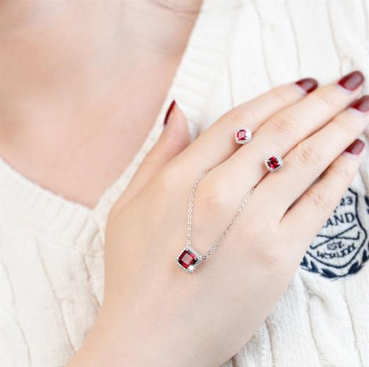 红蓝宝石【任2件-20】G.C珠宝 GLORY CASE 合成红宝石&蓝宝石 培育宝石首饰系列 礼盒 商品图9