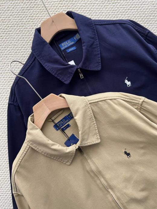 F032303春秋新款美式复古翻领全拉链日常百搭耐磨抗造长袖夹克 商品图3