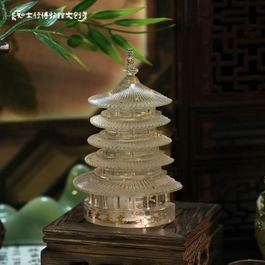 洛阳天堂发光冰箱贴小摆件透明树脂武则天明堂河南文创旅游纪念品 商品图2