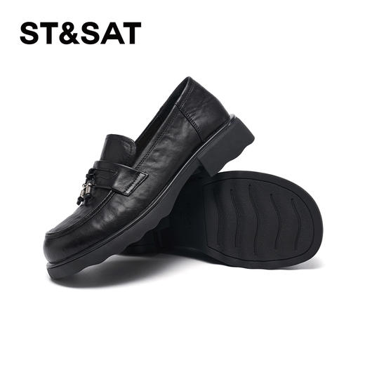 星期六26春新款柔软羊皮学院风乐福鞋SSE1111011 商品图4