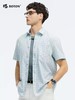 波顿夏季男士蓝绿白格短袖衬衫｜清爽配色，透气相伴MS103225 商品缩略图3