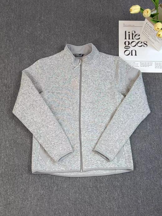 F032349男女立领开衫轻量抓绒外套情侣款户外徒步运动夹克外套 商品图2