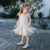 【宝宝服饰】嫚熙童装儿童连衣裙女童2026夏季女宝周岁礼服长裙天丝亚麻公主裙 商品缩略图1