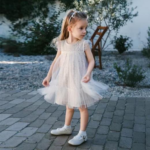 【宝宝服饰】嫚熙童装儿童连衣裙女童2026夏季女宝周岁礼服长裙天丝亚麻公主裙 商品图1