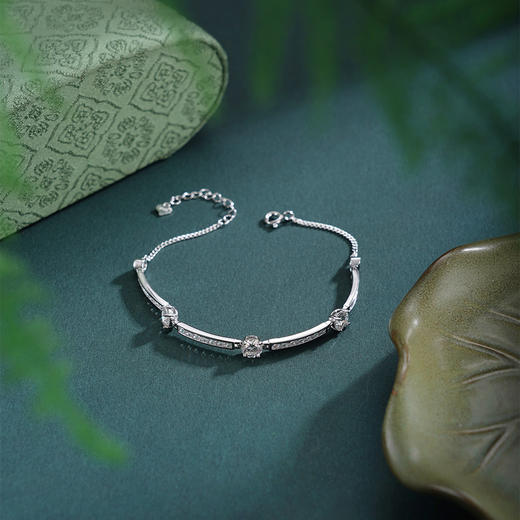 子佩集【逐梦星河】银S925手链【SL070633BM】时尚点钻2601 商品图1