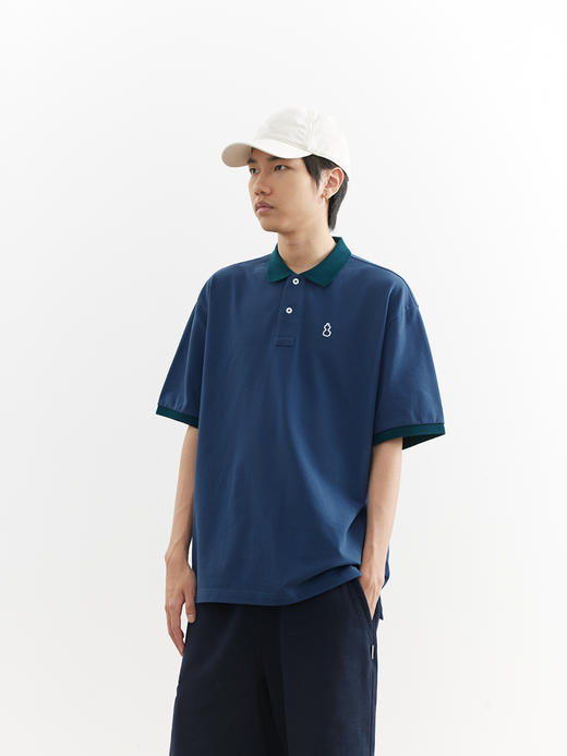 吃茶去chichaqu26春夏凉感速干coolmax领短袖poloT恤户外运动休闲 商品图0