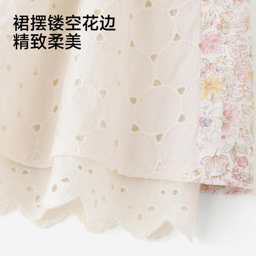 英氏女童裙子夏季小女孩公主裙休闲甜美女生连衣裙女宝宝碎花裙 商品图4