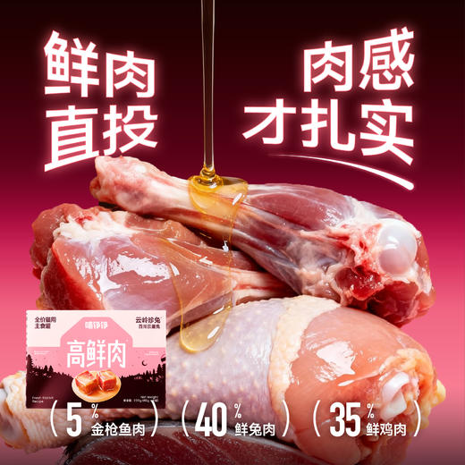 喵铮铮高鲜肉全价主食罐云崖兔湿粮 88%真实鲜肉 商品图2