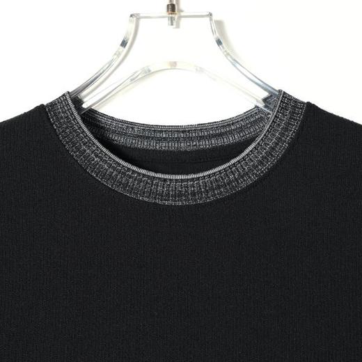 26675SDSA男装2026新款高贵轻奢美式潮牌撞色领口设计短袖T恤百搭上衣 商品图2