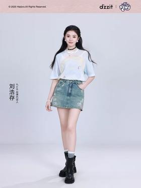 4楼【刘浩存同款】小马宝莉联名dzzit地素牛仔裤2026夏新款裙裤子女