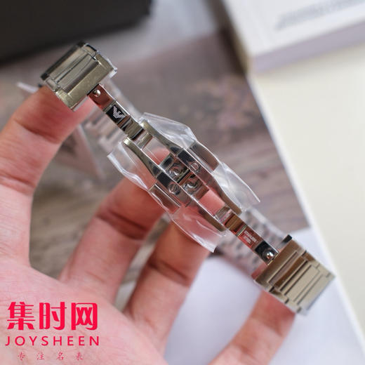 原单阿玛尼AR11664 方形女士腕表｜当贝壳遇上钢魂，腕间绽放的静谧光芒 商品图7