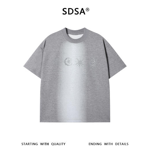 68810SDSA男装2026新款高贵轻奢痞帅神秘符号印花短袖T恤百搭时尚上衣 商品图1
