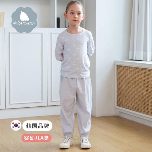 【微立体棉透气】韩国moimoi {防蚊裤} 全棉儿童休闲裤家居裤长裤郊游裤家居服 商品图2
