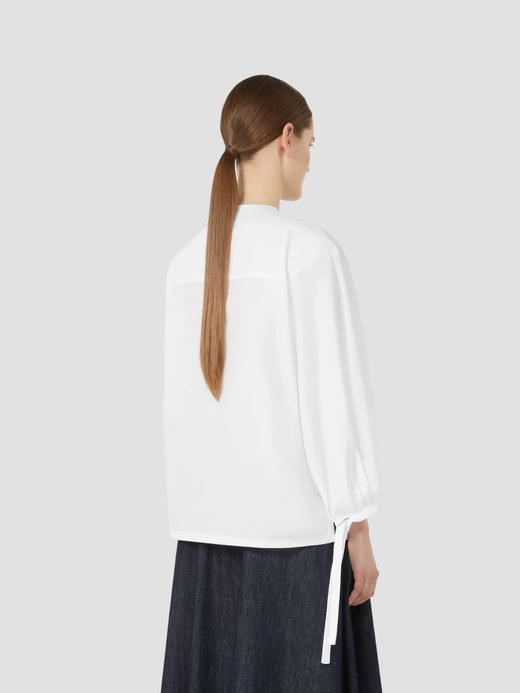 【秒杀价已调 直接拍】Max 王珞丹同款 通勤府绸 V领 白衬衣 来啦 商品图3