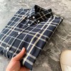 F032343男装春季新款新品时尚撞色格纹纯棉衬衫外套 商品缩略图2