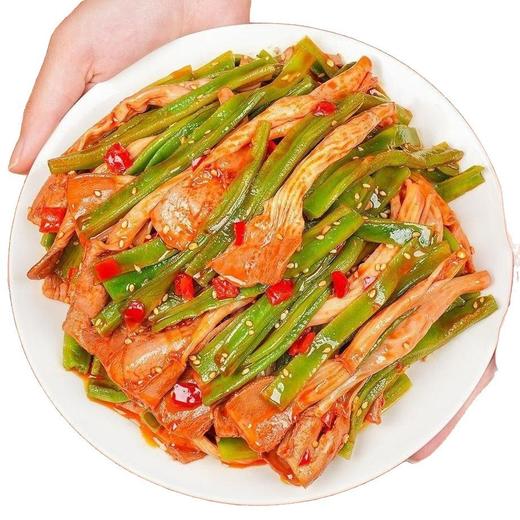 【聚划算❗️9.9抢整袋🔥贡菜鸭板肠】脆嫩贡菜+弹韧鸭板肠，一口双重口感，脆弹交织不单调，鲜辣过瘾追剧解馋小零食一荤一素QQ 商品图3