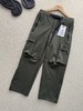 F032307春秋新款男女同款休闲百搭大口袋直筒阔腿长裤 商品缩略图3