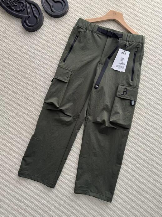 F032307春秋新款男女同款休闲百搭大口袋直筒阔腿长裤 商品图3