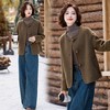 丁摩 双面呢绵羊毛大衣女春秋新款感洋气加厚短款毛呢外套6ZF-3237 商品缩略图0