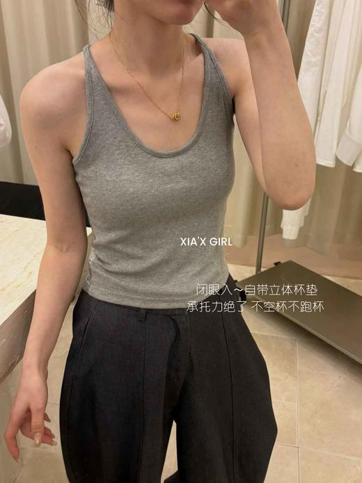 DP买手优选蕾丝镂空U型领螺纹背心-纪念日百货门店同款170893083【下单后3-5天发货】 商品图2