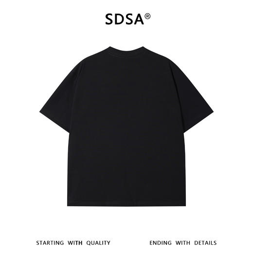 SDSA男装2026新款高贵轻奢潮牌时尚口袋拼接圆领短袖T恤时尚上衣 商品图4