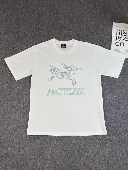 F032348黑白双色可选骨骼印花短袖男女同款机能风休闲T恤 商品图2