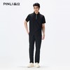PINLI品立2026夏季新款拉链领纯色百搭短袖10A抗菌凉感polo衫上衣GD262112050 商品缩略图1