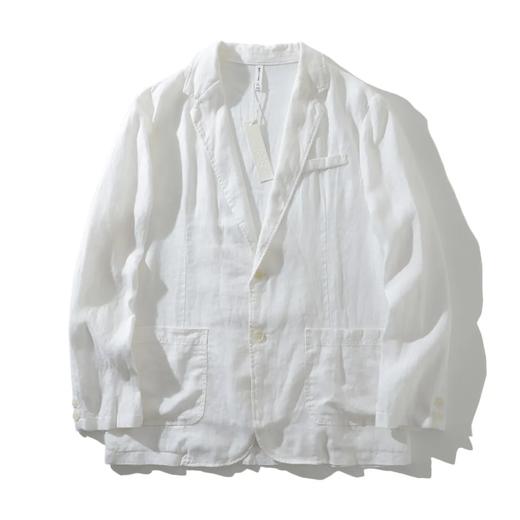 春日松弛感【100%亚麻】男款休闲西服外套，天然亚麻材质 ，透气不闷汗~ 商品图5