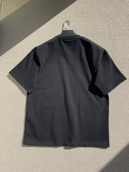 323-10 渠道圆正 Ce男女同款 宽松版 纯色小标刺绣 圆领短袖T恤 我和老朱都穿M 商品图10