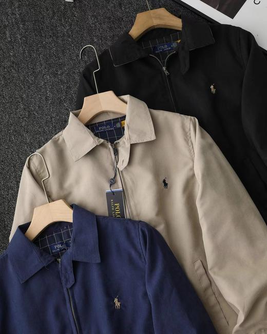 F032325春季男女同款翻领拉链防风设计休闲老干部夹克外套 商品图2