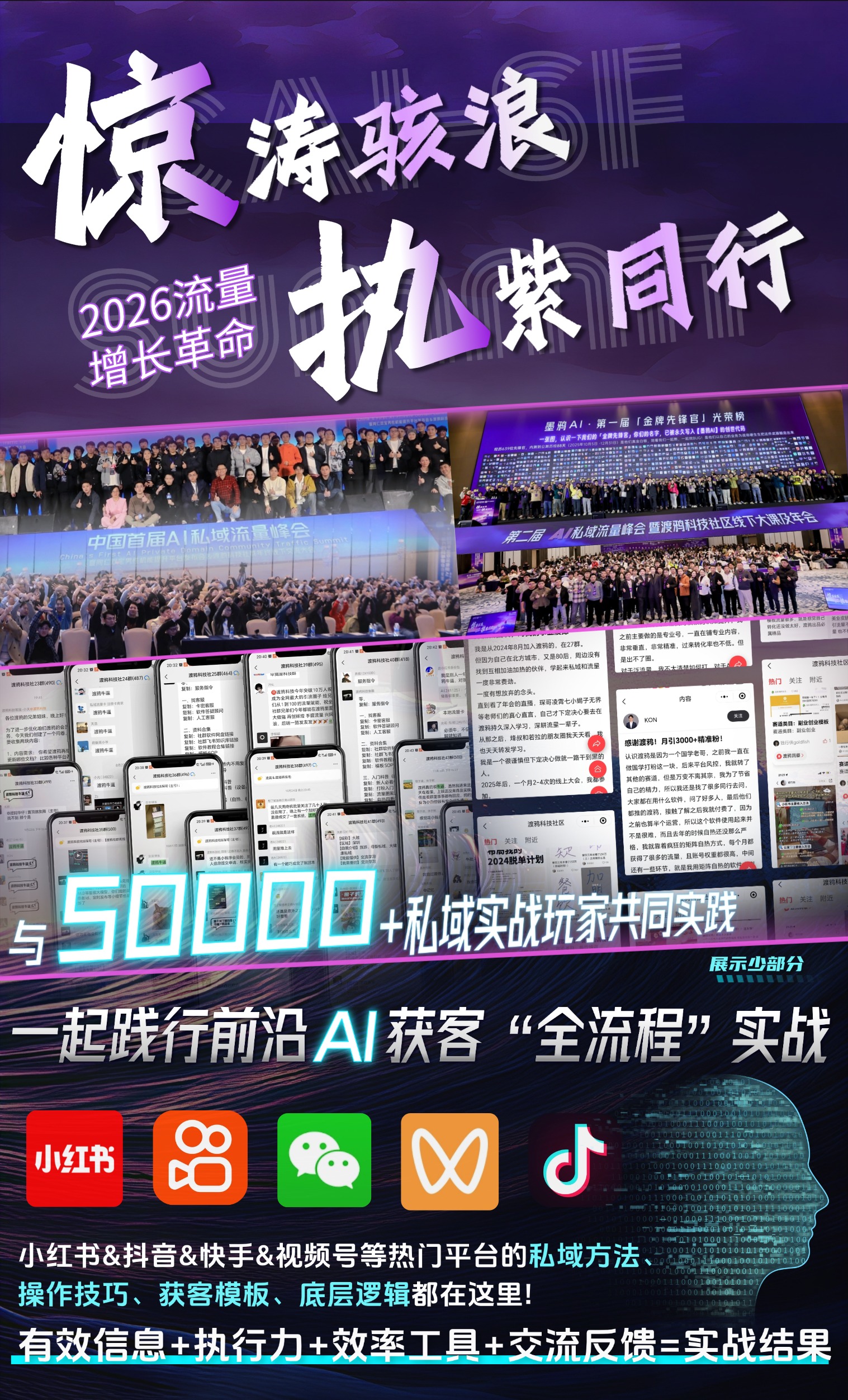 渡鸦AI获客社区+超大鼠标垫套装 | 送全域流量增长课程+爆款内容工厂系统+私域操盘直播复盘会 | 小红书/抖音/视频号全平台打法