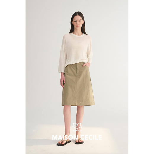 MC春夏松弛感舒适通勤风工装感廓形夹克/半身裙MAISON CECILE 商品图3