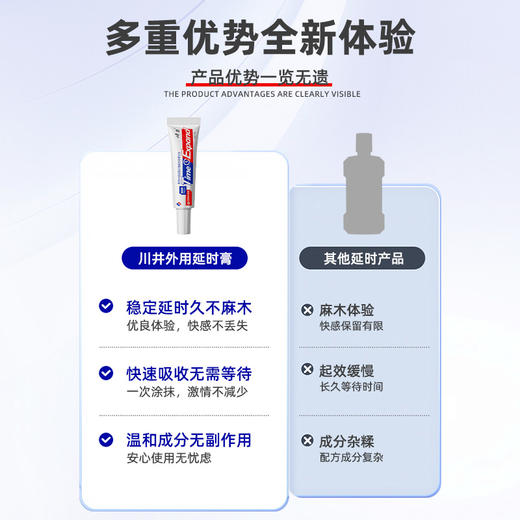 川井延时膏精氨酸20ml续航加倍深层滋养安全可舔【药房直供】 商品图2