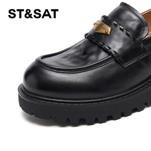 星期六26春新款休闲百搭厚底乐福鞋SSE1111019 商品图6