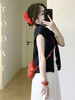 【百图lulu定制】【口袋牛仔马甲】对称口袋 翻领 弹力下摆 飞飞袖 牛仔马甲 商品缩略图2