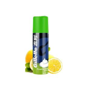吉列50g剃须泡清新柠檬型