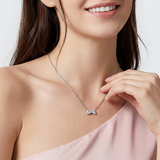 Forever·永恒之环系列 ShiningHouse[培育] 18k金钻石项链 专利特切钻石星运钻人工真钻人造钻石K金项链时尚钻石项链【此商品不支持7天无理由退货退款】30分和60分预计3日发货 商品图6