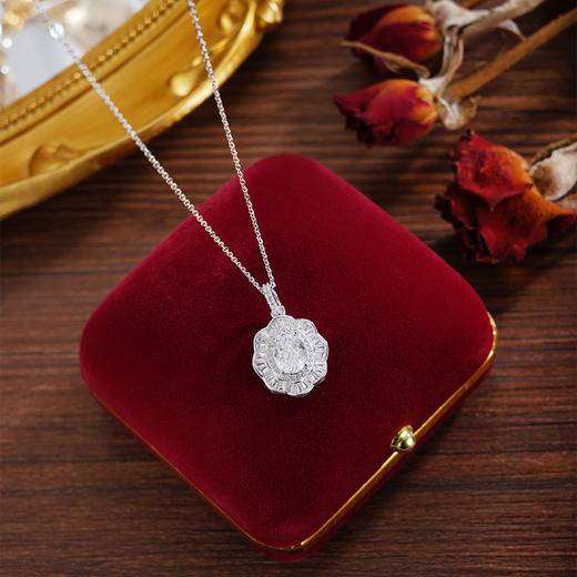 子佩集【芳华生香】银S925套链【YL-8129101】项链时尚花朵钻2601 商品图0