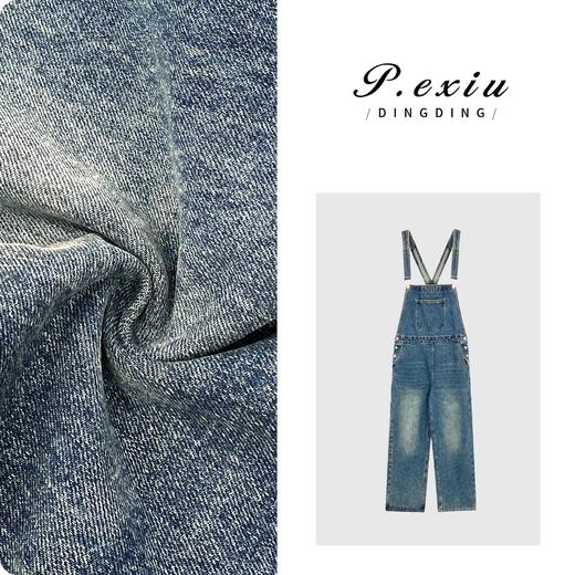 03-4潘依绣丁丁宠粉潘依绣 100%棉韩系减龄休闲牛仔背带连体裤 D6129 商品图0