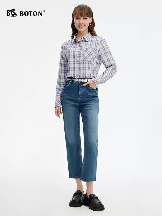 [冰澡泥]波顿夏季女士九分直筒牛仔裤｜裤长刚刚好，露出脚踝的自在小心思LF667225 商品图1