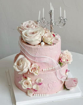 欧式鲜花蛋糕