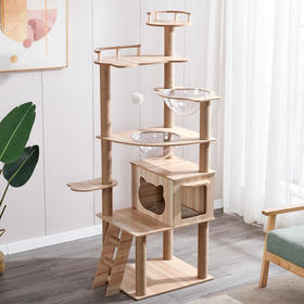 【宠物用品】-一体大型别墅猫架猫抓柱猫用品四季通用