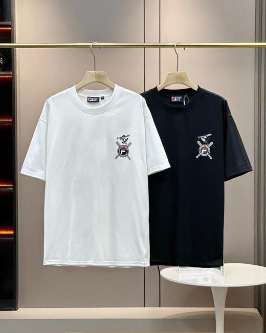 F032367棒球主题系列印花休闲宽松舒适情侣款短袖T恤 商品图0