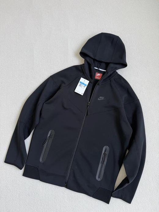 F032380男子全长拉链开襟连帽衫连帽衫针织休闲拼接拉链外套 商品图5