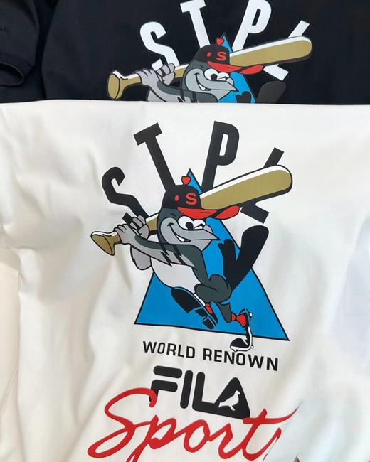 F032367棒球主题系列印花休闲宽松舒适情侣款短袖T恤 商品图5