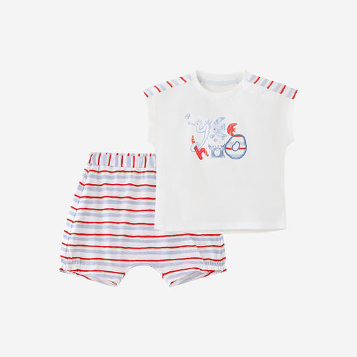 【商场同款】英氏男童套装夏新款短袖T恤长裤两件套运动休闲 商品图4