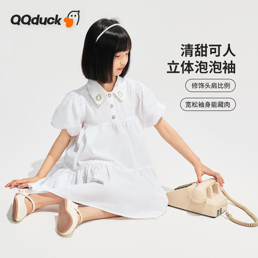 【清仓捡漏】【120-165】【可可鸭】女童夏季翻领连衣裙 商品图4