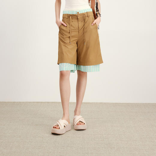 lost in echo2026春夏新款度假风交叉带手工编织厚底增高沙发拖女 商品图4